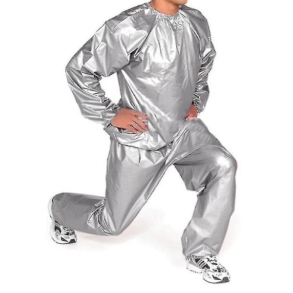 Duty Sauna Sveddragt Træningsdragt Fitness Anti-riv-Perfekt Black 5XL