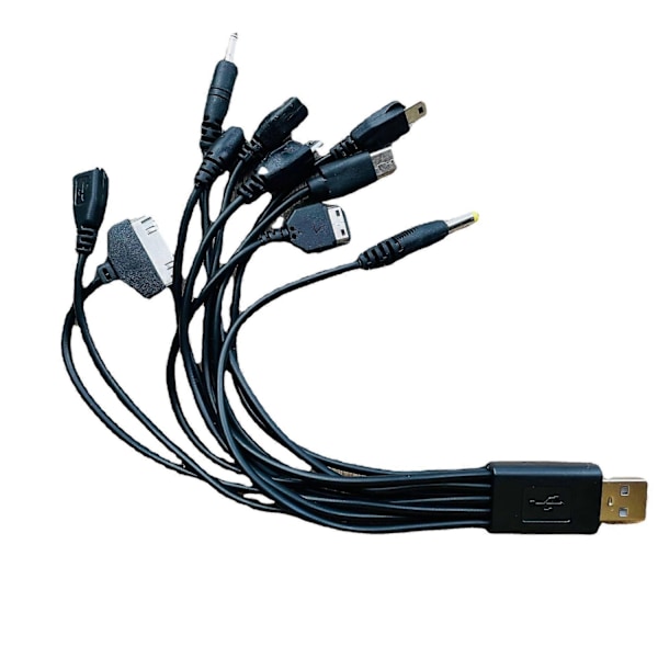 USB Datakabel 10 i 1 Universal til Multi-stik Mobiltelefonoplader Datakabel USB Datakabel Mobiltelefontilbehør - Perfet
