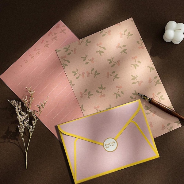 Paperitarvikkeet (vuorattu) 24 kpl ja kirjekuoret 12 kpl, paperitavarat ja set tarvikkeineen - Perfet Style 3