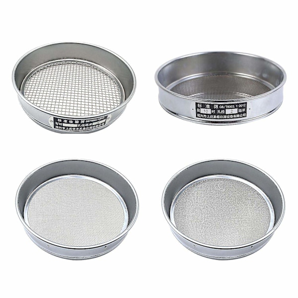 Rostfritt Stål 4/10/20/60 Maskbotten Nätmjölssil Tjocknad Ris Sil - Perfekt 4 mesh 5mm