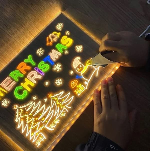 LED-piirustustaulu/ilmoitustaulu - yövalo