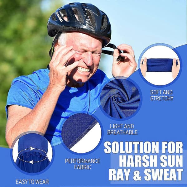 3-pack Hjälmfoder med Nackmask, Kylande Skull Cap Svetttransporterande Mössa-Perfet