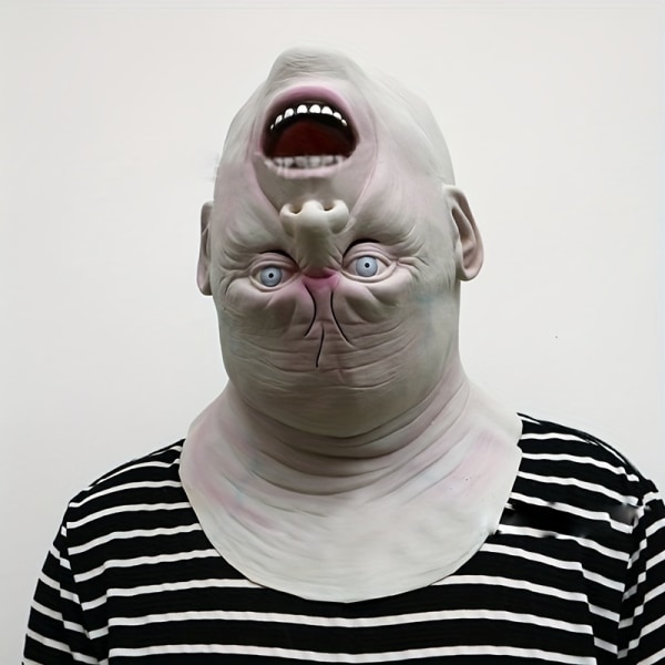 Halloween Horror Alien hovedmaske på hovedet, old man cover Zombie djævle masker til mænd - Perfet