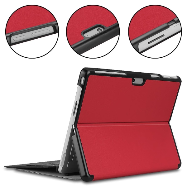 Deksel kompatibel med Surface Pro 9 2022 13 tommer - Perfet Red