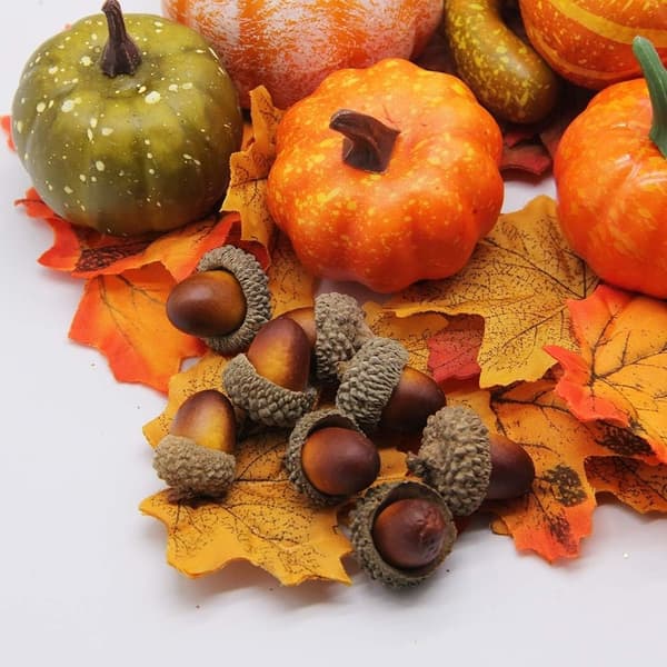 50 Thanksgiving Kunstig Gresskar Hjem Dekor Sett $50 - Perfekt