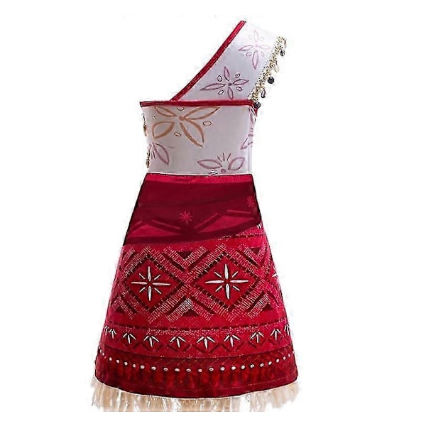 Flickor Ny Film Moana 2 Klänning Halloween Party Äventyr Kostym Flicka Prinsessa Fancy Kläder-Perfekt 120 cm