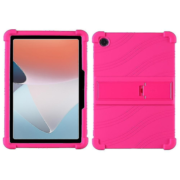 Skyddande Fodral för Oppo Pad Air 10.36 Tum 2022 med PC-Stativ, Fallskyddande Mjuk Silikon T-Perfet Rose