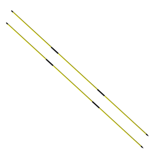 Golf Alignment Sticks Training Aid 2-Pack, 3-sektion 48" Golf Swing Trainers Foldbare Practice Sticks Targeting Sticks - Perfet