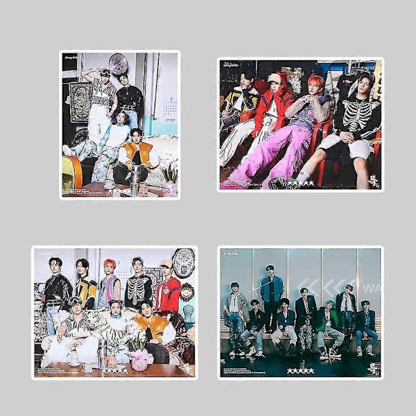 Kpop-ryhmä Stray Kids -tarrat 99 kpl, Stray Kids -tarrapakkaus, söpöt Straykids 5-star uuden albumin tarrat, Kpop-fanituotetarrat Stray (99 kpl - 5star) - Täydellinen
