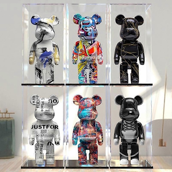 Bearbrick-statue, bjørnestatuer og skulpturer, figurer, ornamenter, nordisk rom, hjemmedekorasjon, figurer, innendørs påskedekorasjon - Perfet Sales Promotion J
