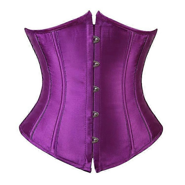 Goottilainen Korsetti Naiset Seksikäs Alavyötärökorsetti Vyötärönkouluttaja Korsetti Muotoilija Pluskoko Corpete Corselet Musta Valkoinen Punainen Sininen S-6xl-Perfet 8062 Purple XXL
