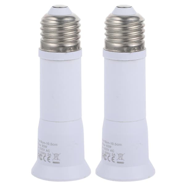 2 st Glödlampssockelförlängare Teleskopisk Glödlampsförlängningssockel E27 Sockel-Perfekt