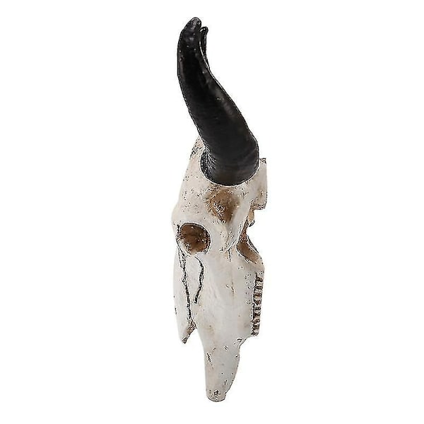 Resin longhorn oksehode veggdekorasjon 3d dyreskulptur figur håndverk horn dekorasjon- Perfet