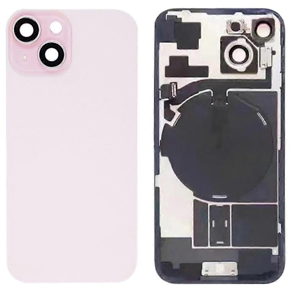 Lasi Akun Takakansi Yhteensopiva iPhone 15 -Perfet Pink