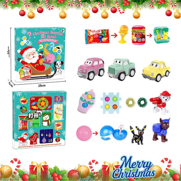 12/24st Fidget Toy Set Juladvent - Perfet