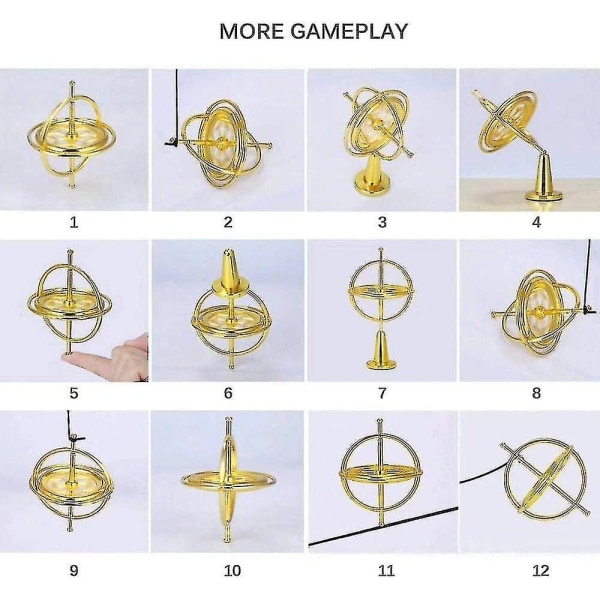 Metalgyroskop Anti-Gravity Spinner Legetøj Uddannelsesgave - Perfet