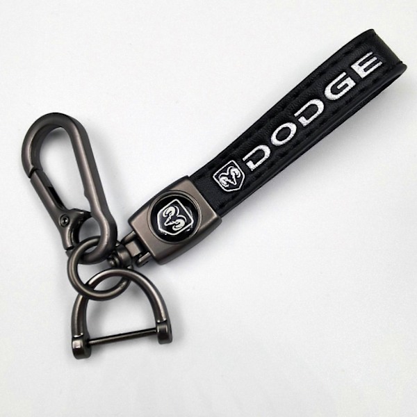 Bil Cykel Nøglering Metal Finish | Robust Nøglering | Nøglering og Krogbeslag - Perfekt Silver Hardware Dodge