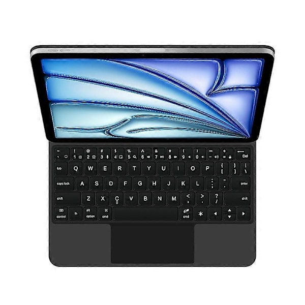 för iPad Air 13 (2024) (M2) Flytande Magnetiskt Fodral Bluetooth Tangentbord med Multi-touch Trackpad - Bl-Perfet