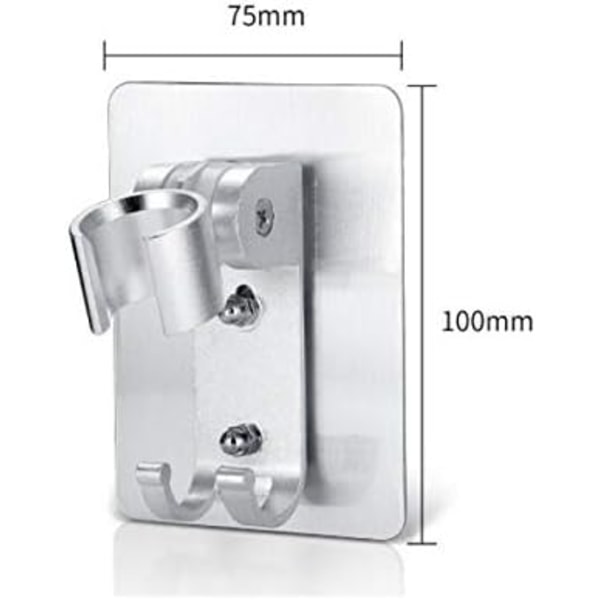 1 x justerbar selvklebende dusjhodeholder for hånddusj - Perfet