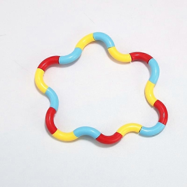 3-delt Tangle Fidget Leke, Vridd Stressavlastende Leke - Perfekt