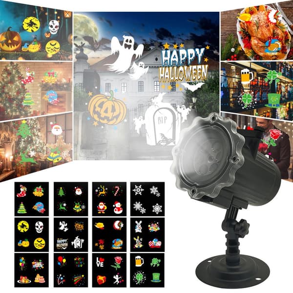 Projektor Jul, LED-projektor Jul utomhus Halloween-Perfekt