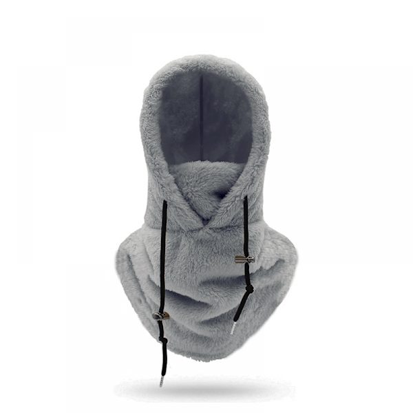 Sherpa Hood Ski Mask Vinter Balaclava Kallt väder Vindtät Justerbar Varm Huva Cover Hat Cap Scarf-Perfet Khaki