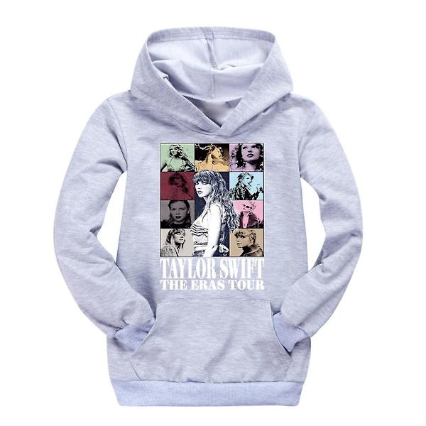 Barn & Tonåringar Pojkar Flickor Taylor Swift Tryckt Långärmad Sweatshirt Huvtröja Huvtröja Toppar - Perfekt Gray 13-14 Years