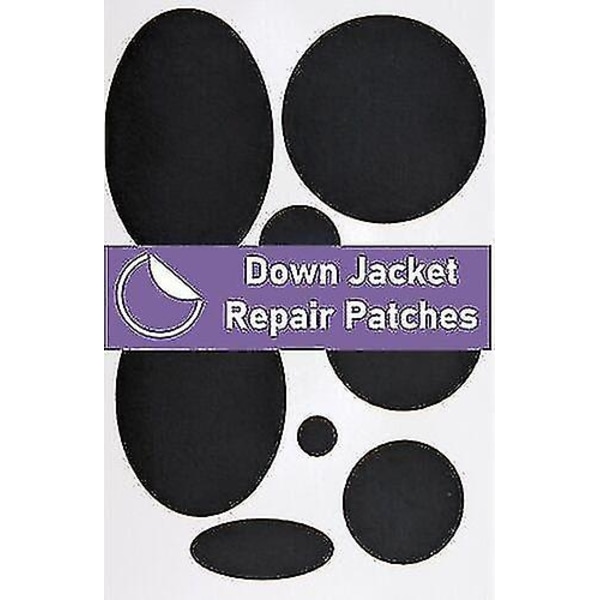 Down Jacket Repair  Pre-cut, Self-adhesive, Soft, Waterproof-Perfet Black