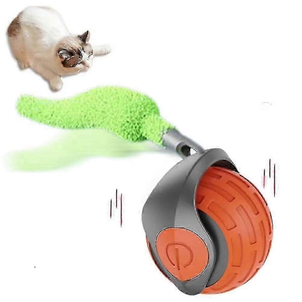 Speedy Tail 2.0, Speedy Tail Kattleksak, Speedy Tail 2.0 Kattleksak, Automatisk Rörlig leksak Ny-Perfekt Orange