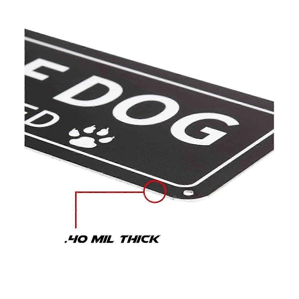 Pakketilbud Pass Deg For Hunden Skilt, 30x7,6 cm Rustbestandig 0,040 Aluminium Metallskilt, Reflekterende, Falmingsbestandig-Perfekt