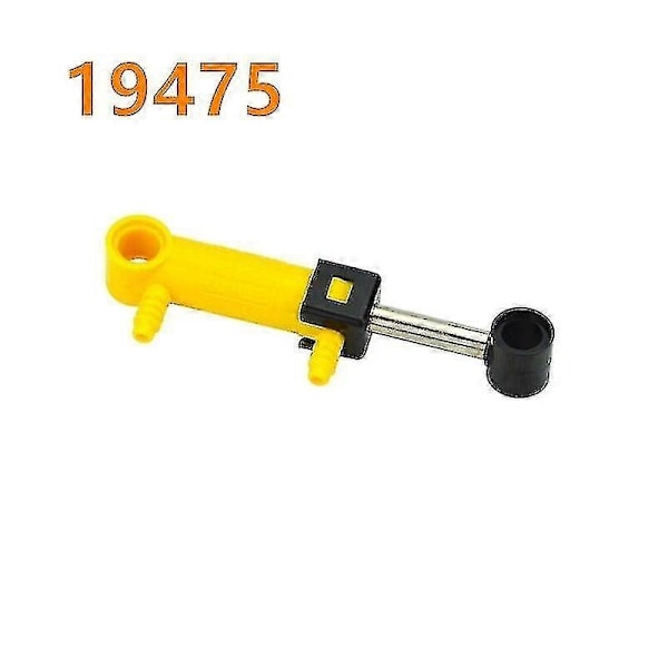 Moc Tech Parts Pneumatisk Luftpumpsten Liten (6l) V2 med Förstärkt Cylinder 19476 19482 19475 Kompatibel med 8800 Block - Perfekt 200cm