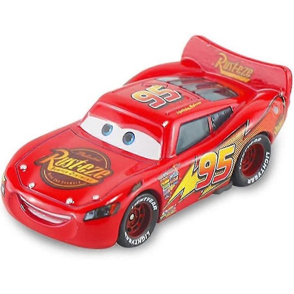 Bilar 2-figurer Lightning McQueen och hans vänner Metallgjutna leksaksbilar Modell för barn Pojkar födelsedagspresenter-Perfekt Mcqueen 1