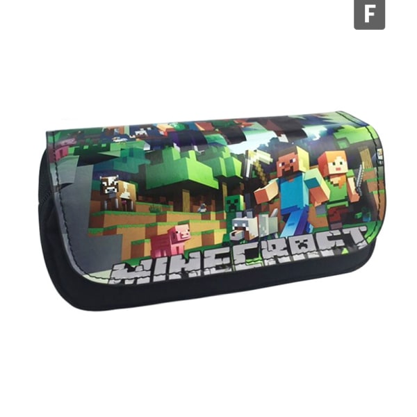 Minecraft Case Kids Boys Licks Canvas Double Zip - Perfet F