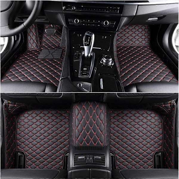 Tilpassede bilmatter kompatible med Peugeot 508 2019 2020 2021 2022 Årsmodeller Interiørdetaljer Biltilbehør Teppe-Perfekt all black