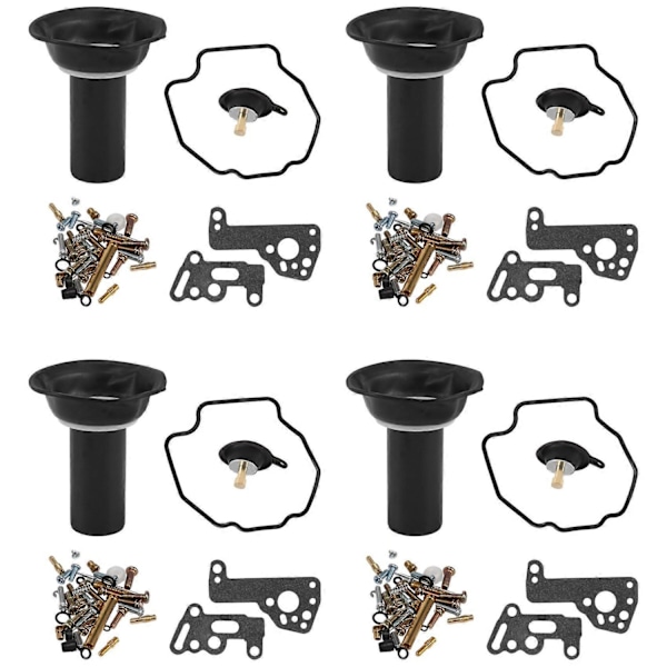 4-pack Kompatibel med V-MAX 1200 Vmax 1985-2000 V-MAX1200 Motorcykel förgasare reparationssats kolv-Perfekt