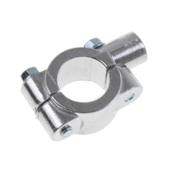 Moottoripyörän 10 mm 8 mm ohjaustangon kiinnike, clamp-on takapeilin asennusadapteri - Perfet Silver 10mm