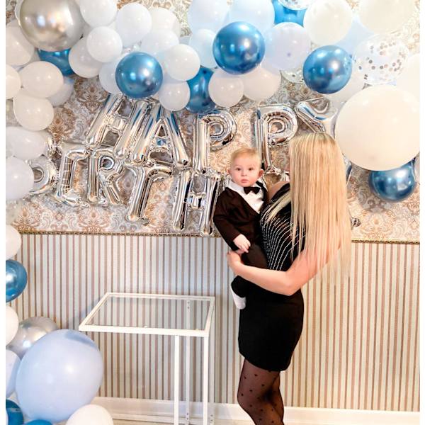 104 st Ballong Arch Kit Party Ballong BLÅ- Perfet blue