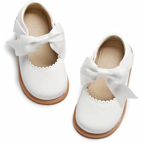 Taapero Pieni Tyttö Mary Jane -mekko Kengät - Ballerinat Tytölle Juhla Koulu Kengät-Perfet 10 Toddler B380-white