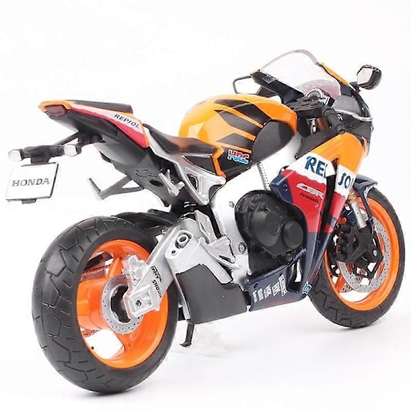 1/12 Honda CBR1000RR Fireblade Repsol legering racing motorcykel model høj simulering metal gade motorcykel model børns legetøj gave-Perfet Red retail box