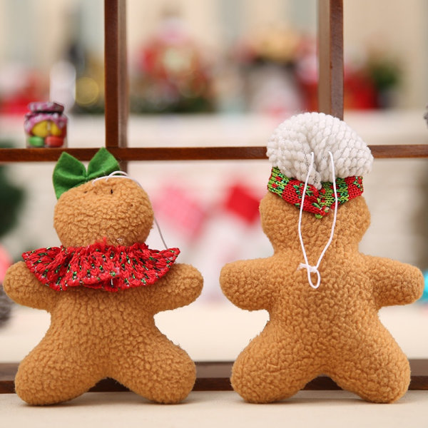 Julhänge, 5,9x4,7", pepparkaksdocka (2st/ set)