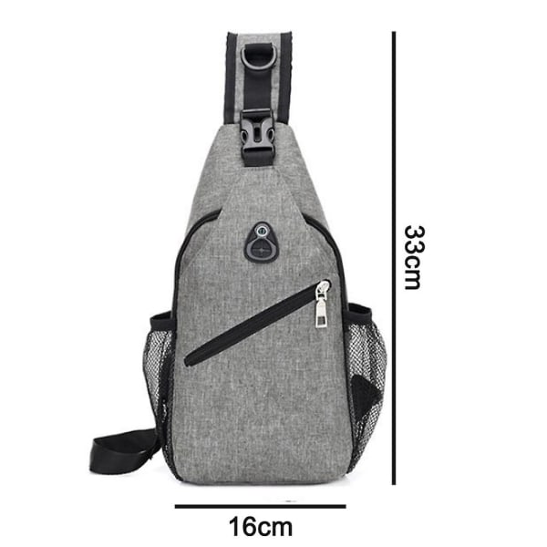 Sling Bag, Miesten Rintalaukku Olkalaukut Crossbody Sling Reppu - Perfet