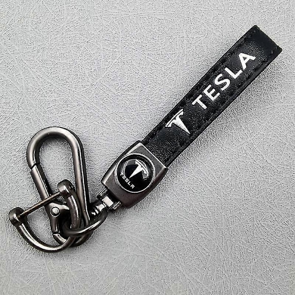 Bil Cykel Nyckelring Metallfinish | Kraftig Nyckelkedja | Nyckelring och Krokbeslag - Perfekt Gun Color Hardware Tesla