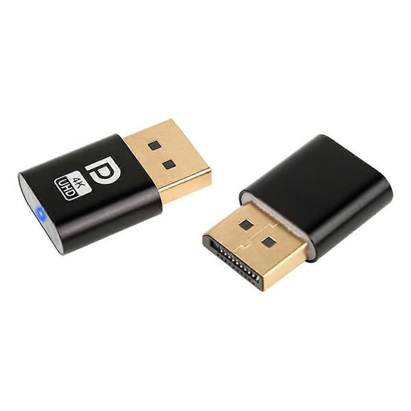 4K Displayport Dummy Plugg DP Skjermadapter EDID Headless Ghost Emulator Skrivebordstilbehør for P-Perfet