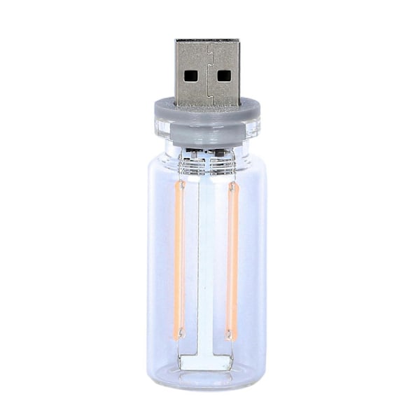 Mini USB LED-lampa 7 Färger RGB Bil USB LED Interiör Atmosfär Lampa Smart Laptop Tangentbord Ambient Nattlampa för Hemmakontor Dekoration - Perfet Red