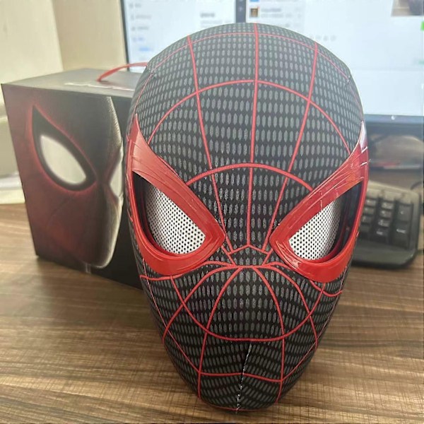 Mascara Spiderman hovedbeklædning maske rolleleg aktivitet øjenmaske Spiderman 1:1 elastisk legetøj voksen børn gave - Perfet with box3
