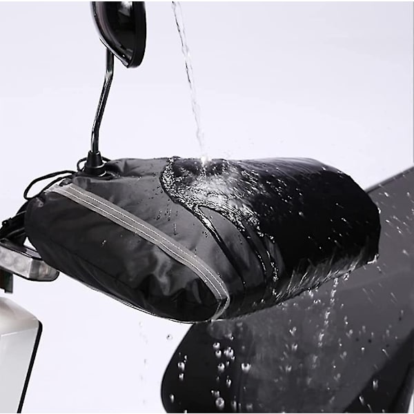 Motorcykelstyrhandsker Cykelmuffer Vindtætte Vandtætte cykelhandsker Winter Warm Bik- Perfet