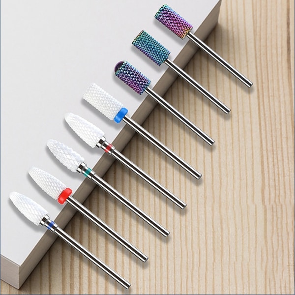 7 st/ set nagelfilshuvud elektrisk manikyr nagelborr - Perfet type-N2