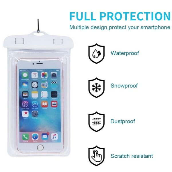 2-pack vanntett etui Universal mobiltelefon dry case bag- Perfet