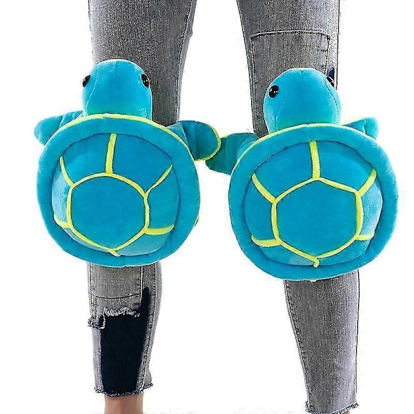 Suksi-, luistelu- ja lumilautailusuojat, söpö kilpikonnamerikushioni - Täydellinen Blue Adult Knee