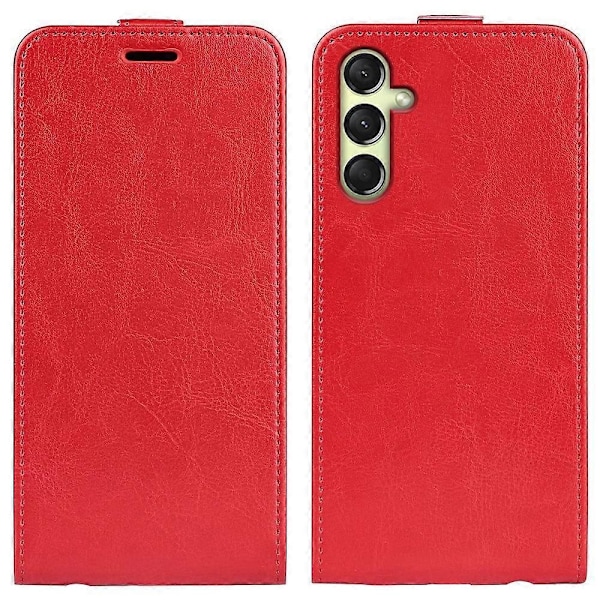 Kompatibel med R64 Textur Vertikal Flip Läder Telefonfodral-Perfet Red For Samsung Galaxy A16 5G